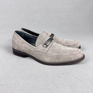 Calvin Klein Douggie Gray Suede Loafers Men's 11.5
